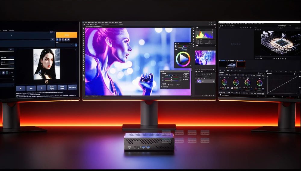 Máy Tính Mini Pc Minisforum Mini Work Station Ms-a1 (barebone) 6