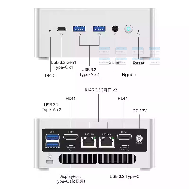 Máy Tính Mini Pc Minisforum Nab6 Lite I5-12600h (barebone) 3