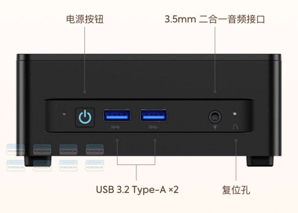 Máy Tính Mini Pc Minisforum Um690 Slim Ryzen 5 7640hs 4