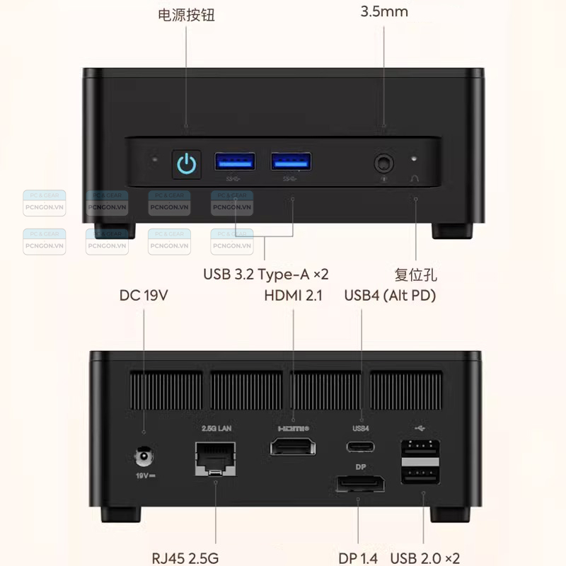 Máy Tính Mini Pc Minisforum Um690 Slim Ryzen 5 7640hs 7