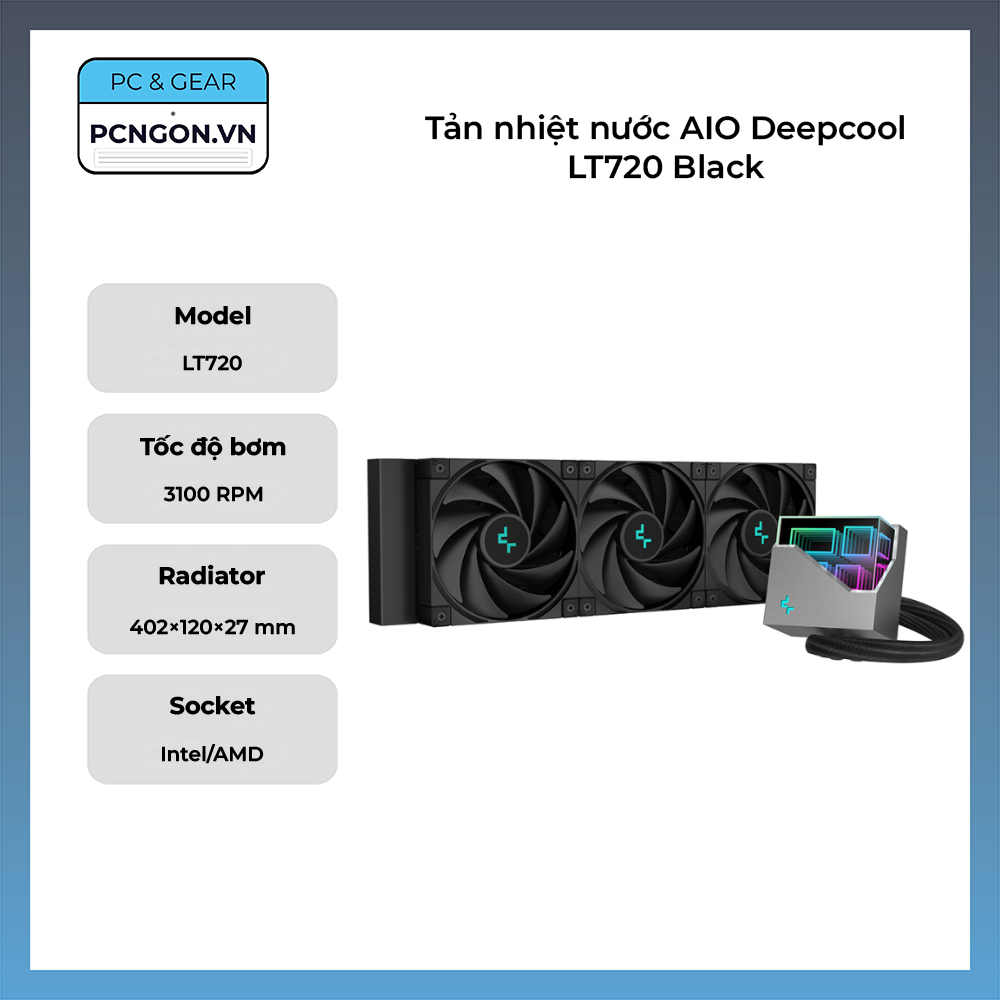 Tản Nhiệt Nước Aio Deepcool Lt720 Black