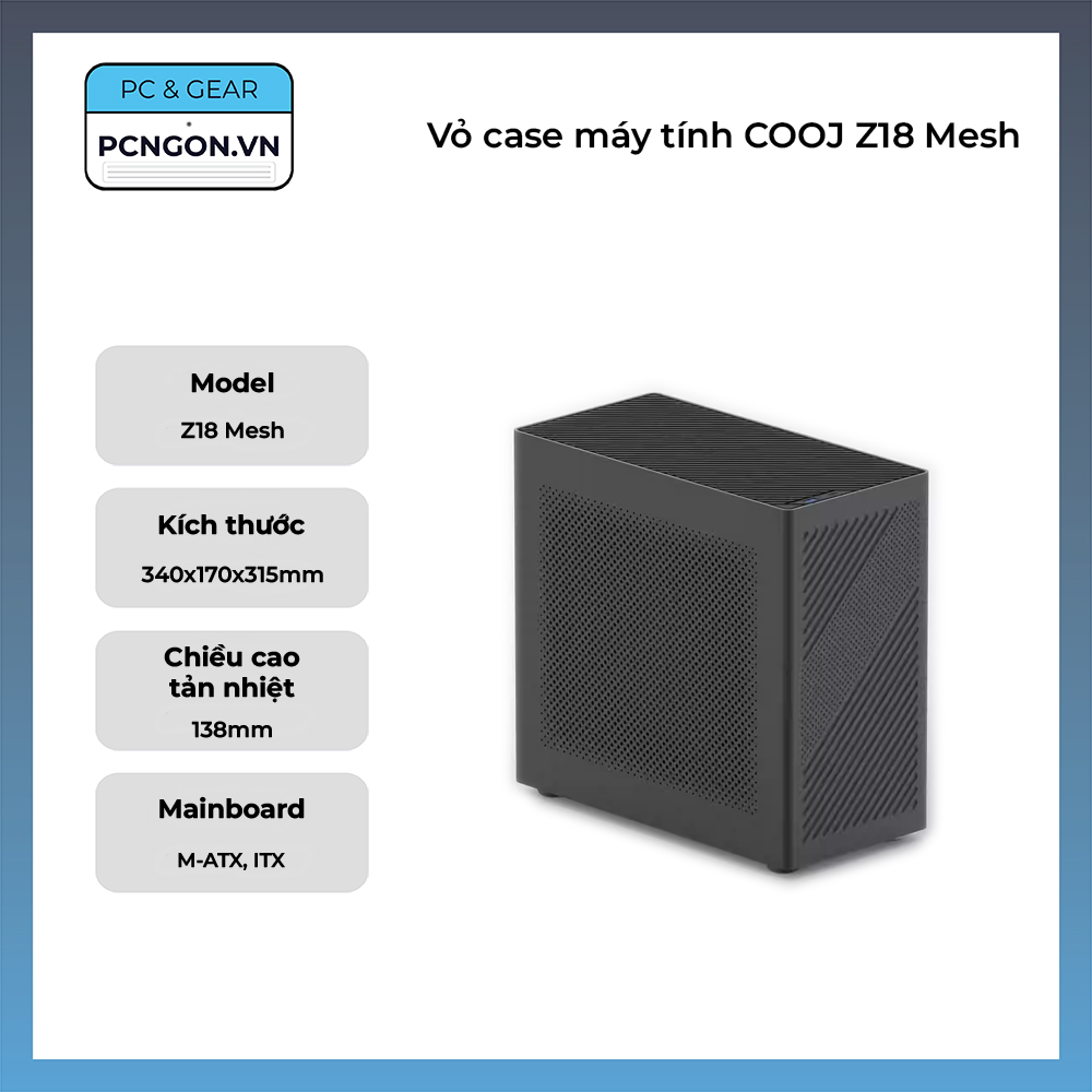 Vỏ Case Máy Tính Cooj Z18 Mesh