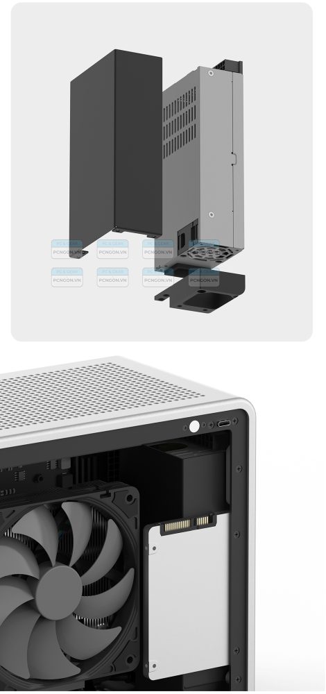 Vỏ Case Máy Tính Mini Itx Cooj Mq6 4