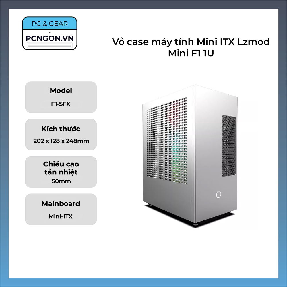 Vỏ Case Máy Tính Mini Itx Lzmod Mini F1 1u