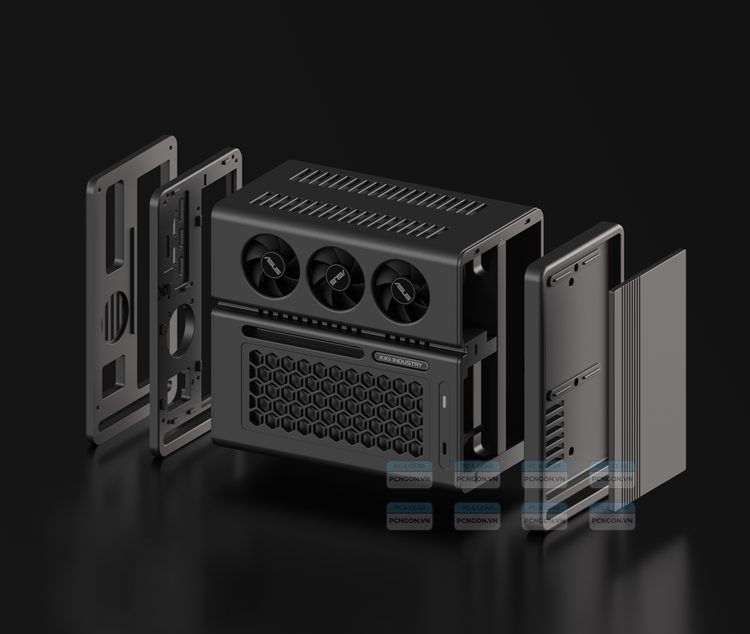 Vỏ Case Máy Tính Mini Itx Xikii Industry Ff04 Lp - Đen 5