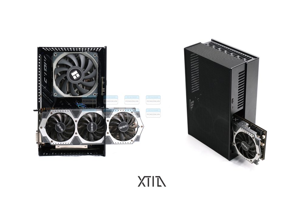 Vỏ Case Máy Tính Mini Itx Xtia Xslim V2 Đen 4
