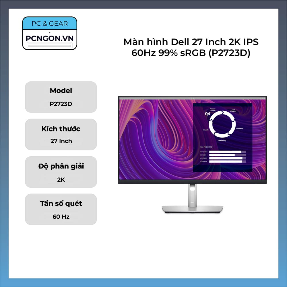 Dell 27 Inch 2K IPS 60Hz