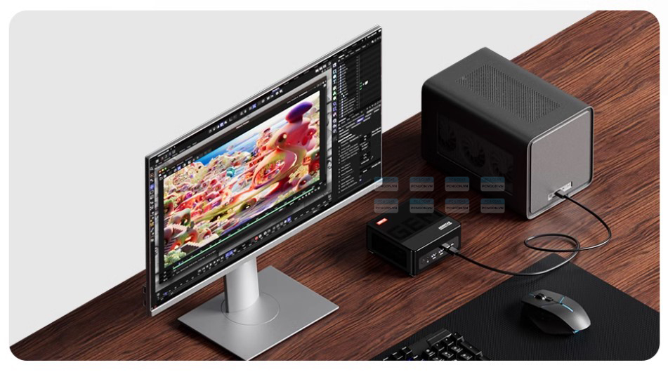 Máy Tính Mini Pc Aoostar Gem12 Max Amd Ryzen 7 8845hs 7