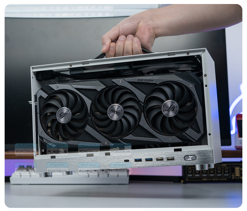 Vỏ Case Máy Tính Mini Itx Shiny Snake S400 Pro Đen (kèm Riser 4.0) 6
