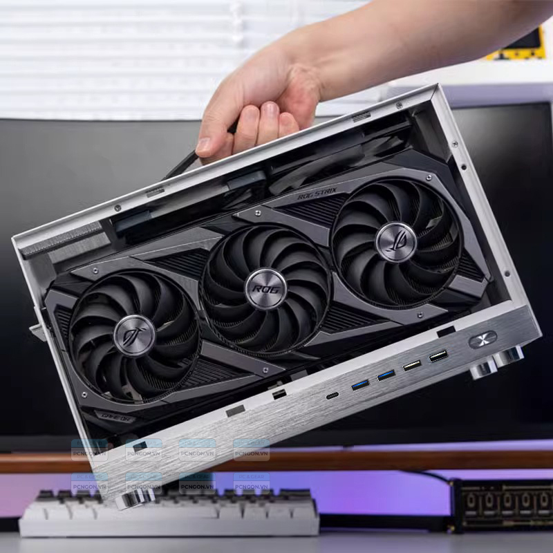 Vỏ Case Máy Tính Mini Itx Shiny Snake S400 Pro Đen (kèm Riser 4.0) 9