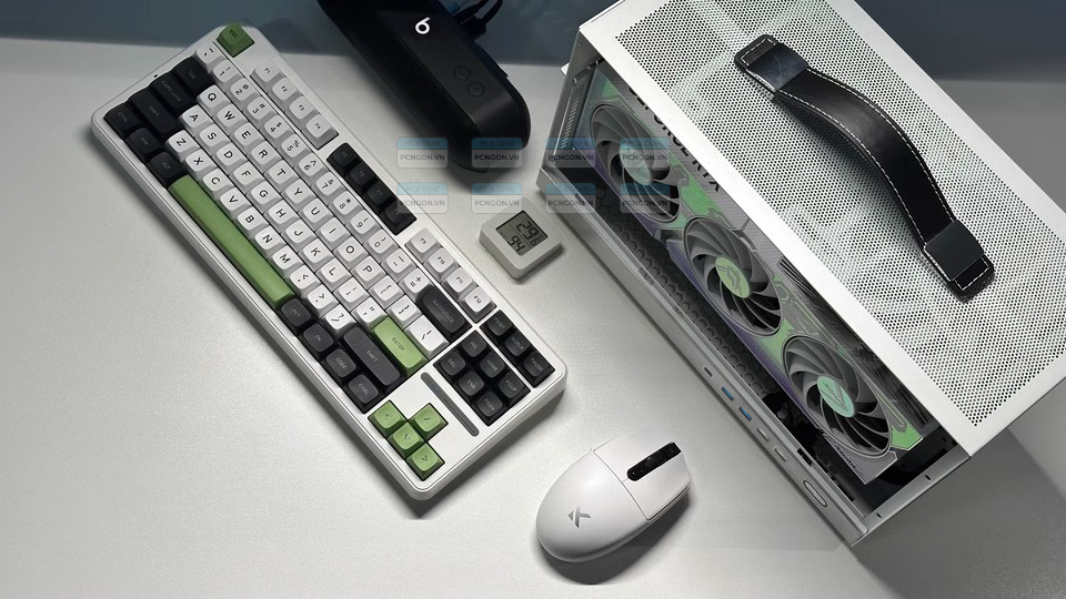 Vỏ Case Máy Tính Mini Itx Shiny Snake S400 Pro Trắng (kèm Riser 3.0) 7