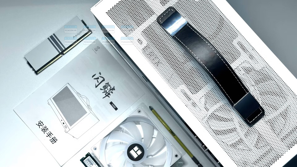 Vỏ Case Máy Tính Mini Itx Shiny Snake S400 Pro Trắng (kèm Riser 3.0) 8