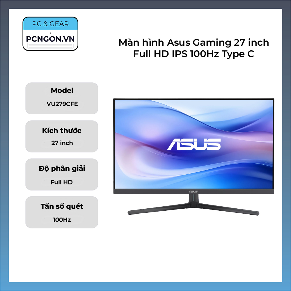 Màn Hình Asus Gaming 27 Inch Full Hd Ips 100hz Type C