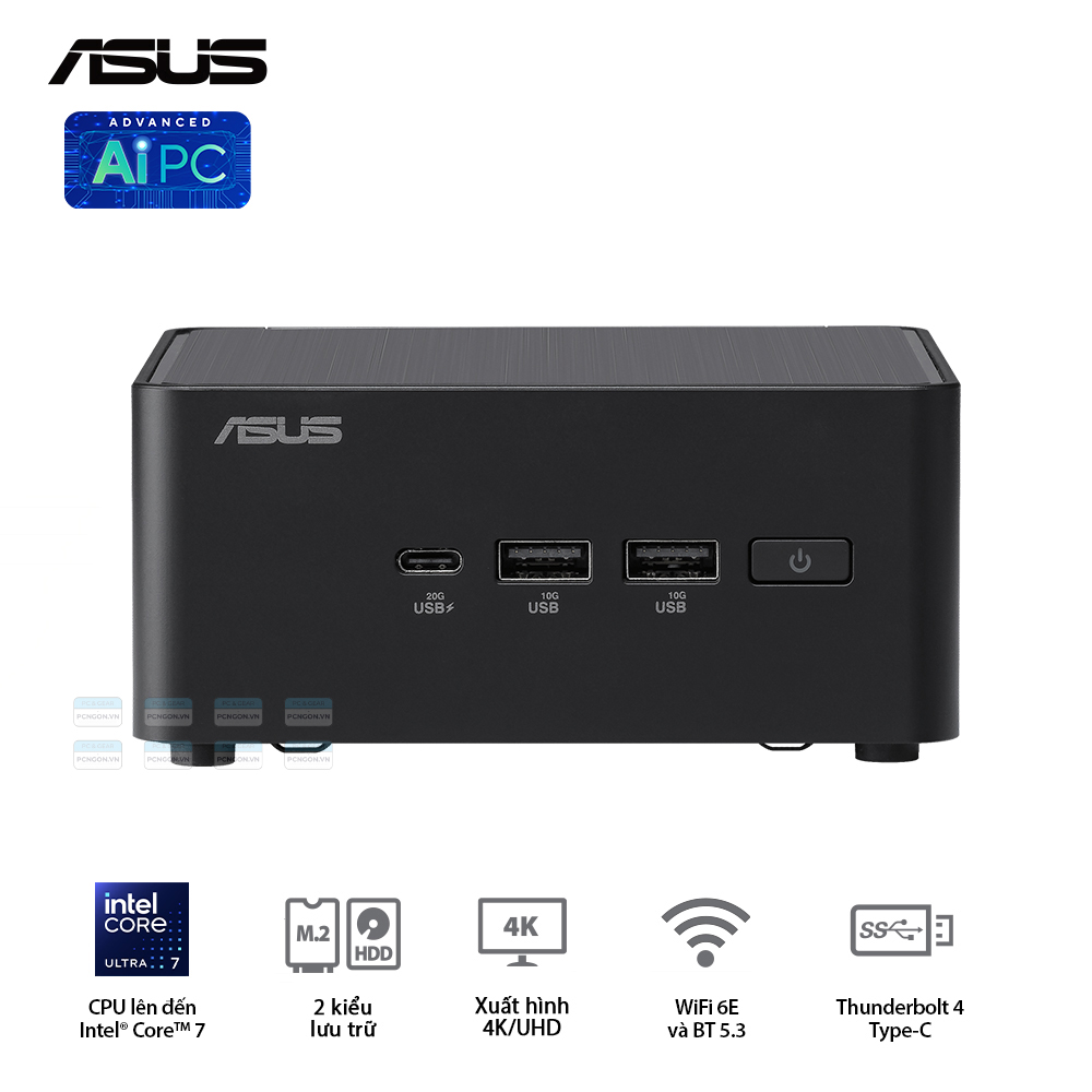 Máy Tính Mini Pc Asus Nuc 14 Pro Tall Intel Core I3 100u (barebone) 1
