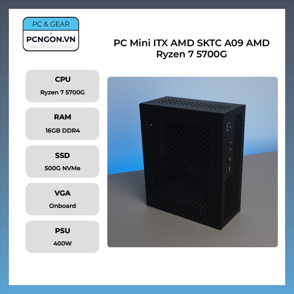 Pc Mini Itx Amd Sktc A09 Amd Ryzen 7 5700g