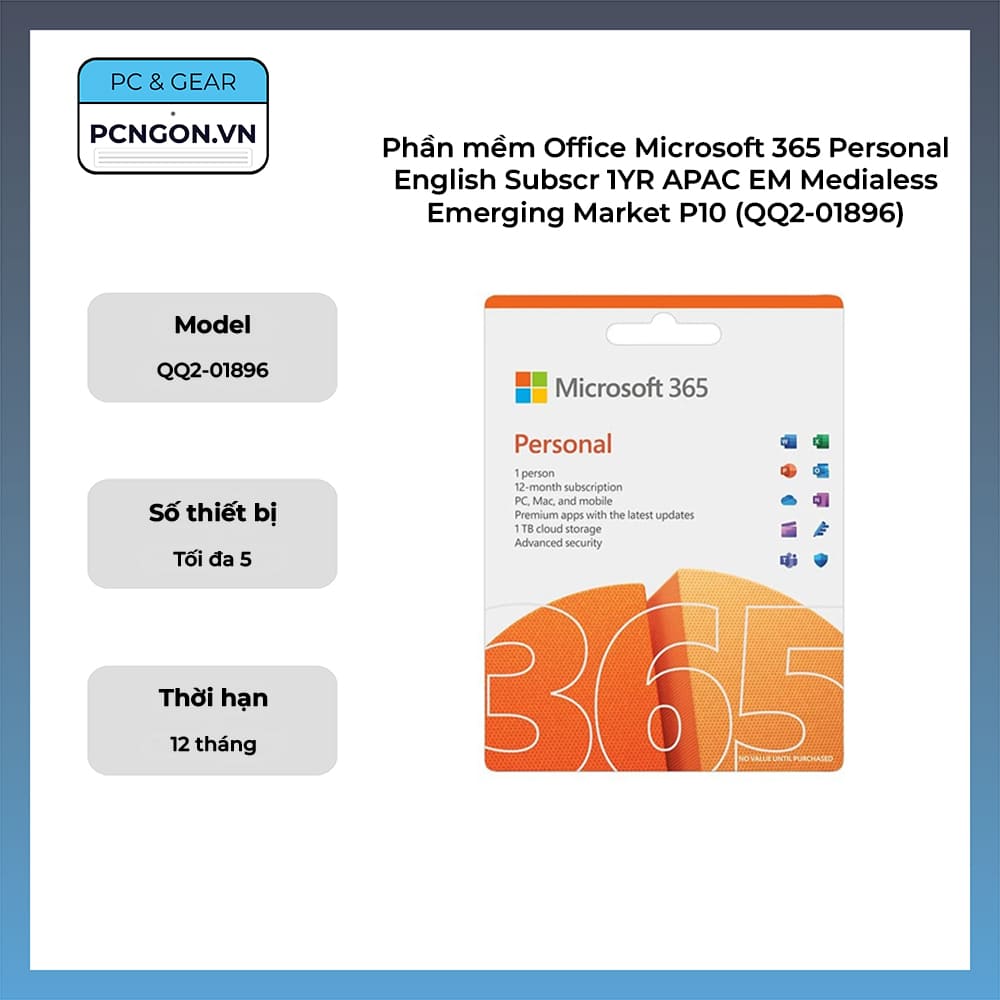 Phần mềm Office Microsoft 365 Personal