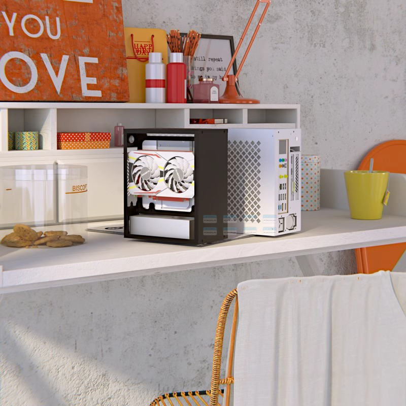 Vỏ Case Máy Tính Mini Itx Alla U1 Đen (thiết Kế Mới) 5