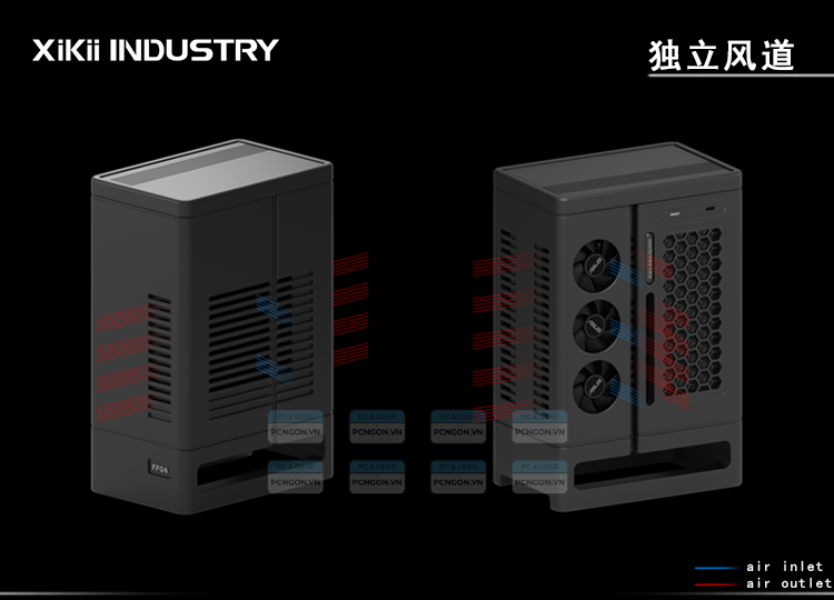 Vỏ Case Máy Tính Mini Itx Xikii Ff04 Lp Vertical 4
