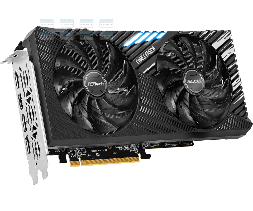 Card Màn Hình Asrock Amd Rx 7600 Xt Challenger 16gb Oc 4