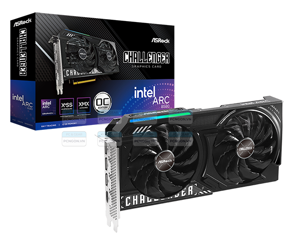 Card Màn Hình Asrock Intel Arc B580 Challenger 12gb Oc 1
