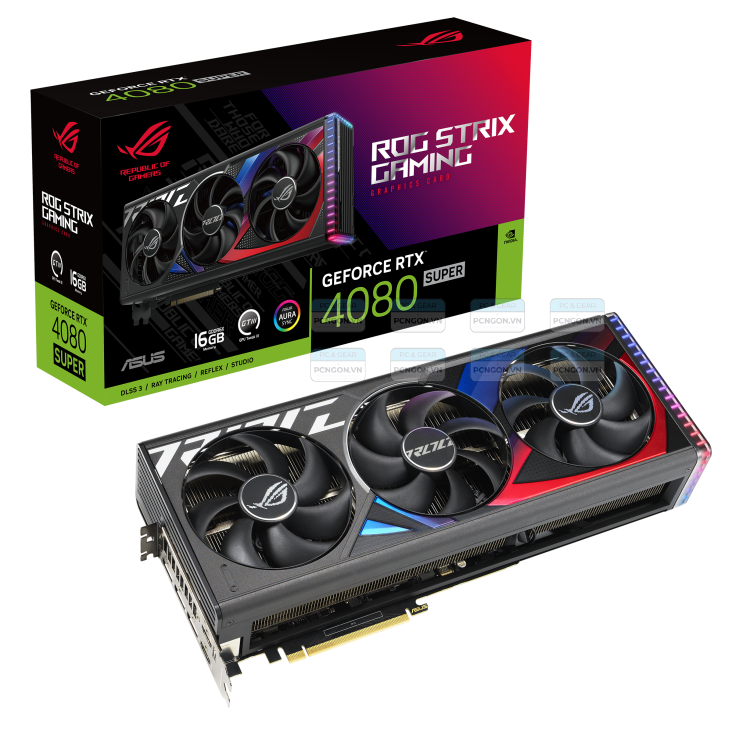 Card Màn Hình Asus Rog Strix Geforce Rtx 4080 Super 16gb Gddr6x 10