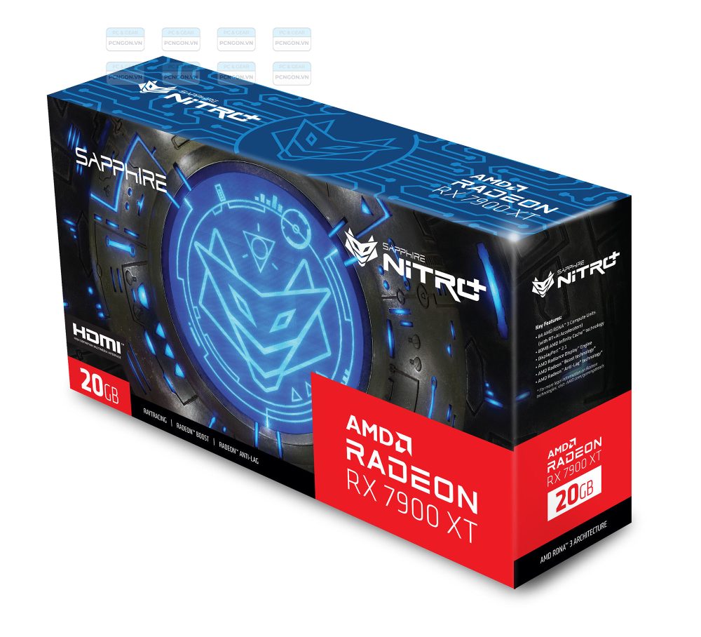 Card Màn Hình Sapphire Nitro Amd Radeon Rx 7900 Xt Vapor-x 20gb Gaming Oc 6