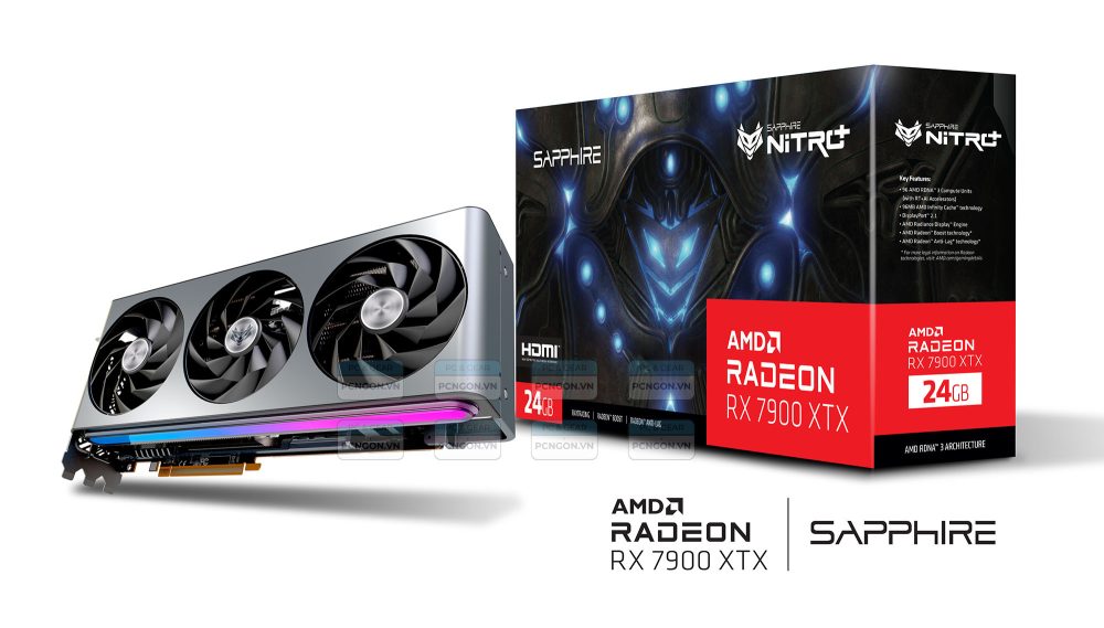 Card Màn Hình Sapphire Nitro Amd Radeon Rx 7900 Xtx Vapor-x 24gb Gaming Oc 8
