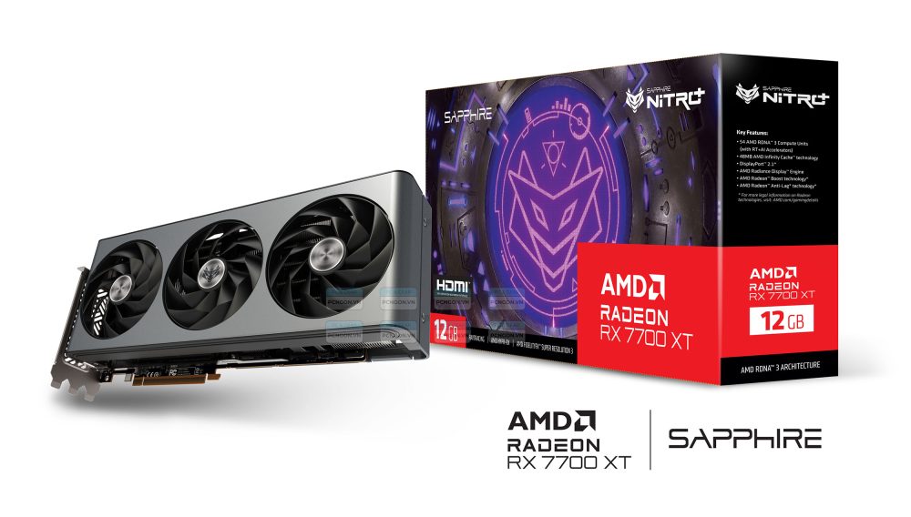 Card Màn Hình Sapphire Nitro Amd Radeon Rx 7700 Xt 12gb 8