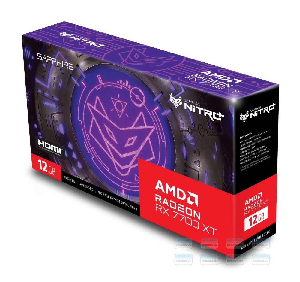 Card Màn Hình Sapphire Nitro Amd Radeon Rx 7700 Xt 12gb 9