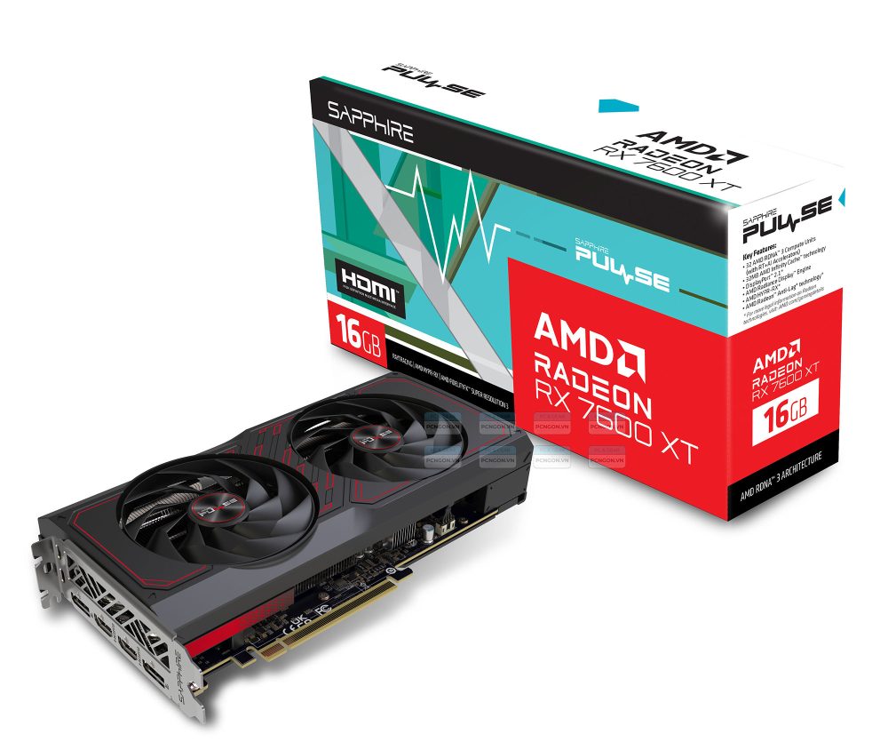 Card Màn Hình Sapphire Pulse Amd Radeon Rx 7600 Xt 16gb 7