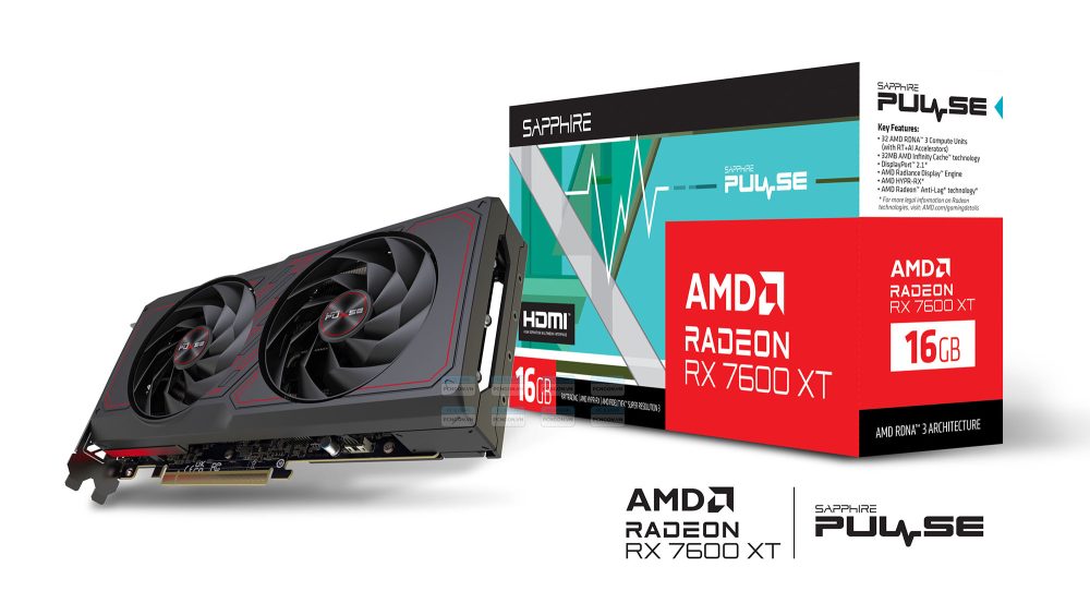 Card Màn Hình Sapphire Pulse Amd Radeon Rx 7600 Xt 16gb 8
