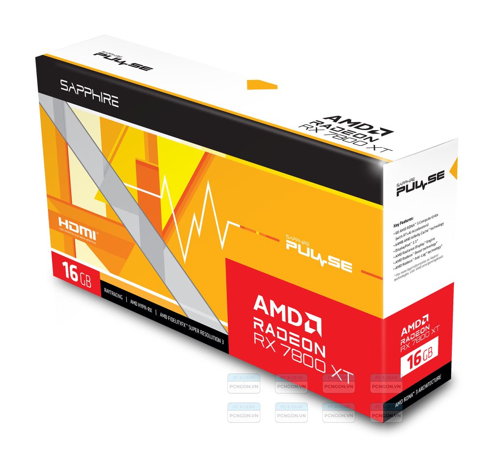 Card Màn Hình Sapphire Pulse Amd Radeon Rx 7800 Xt 16gb 6