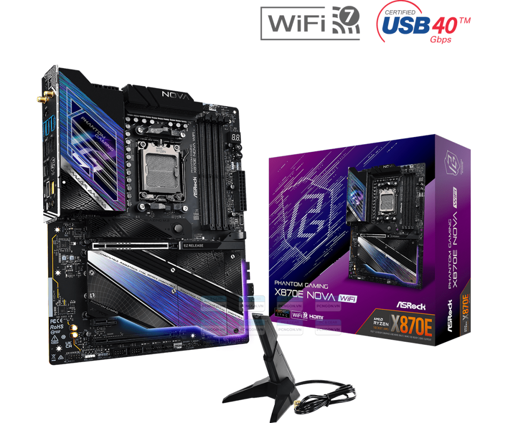 Mainboard Asrock Phantom Gaming X870e Nova Wifi 3