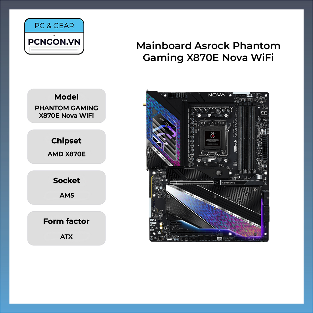 Mainboard Asrock Phantom Gaming X870E Nova WiFi
