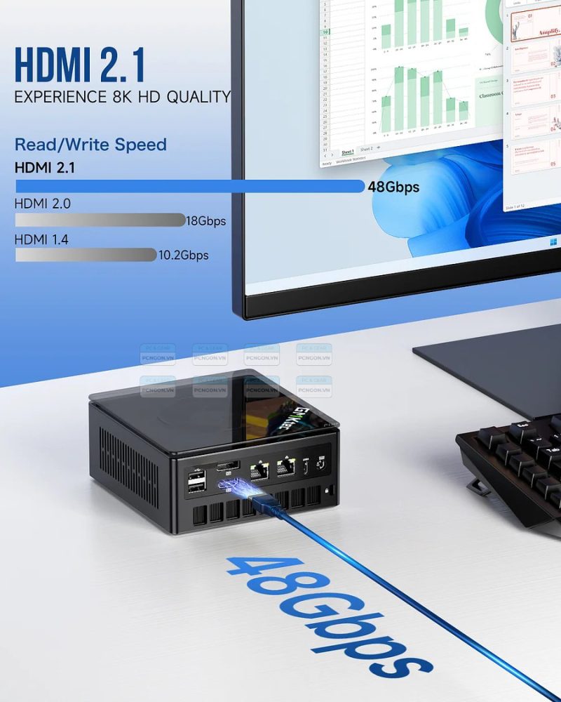 Máy Tính Mini Pc Gmktec K8 Plus Amd Ryzen 7 8845hs 3