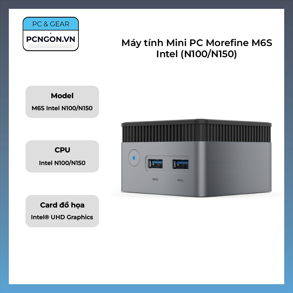 Máy Tính Mini Pc Morefine M6s Intel (n100 N150)