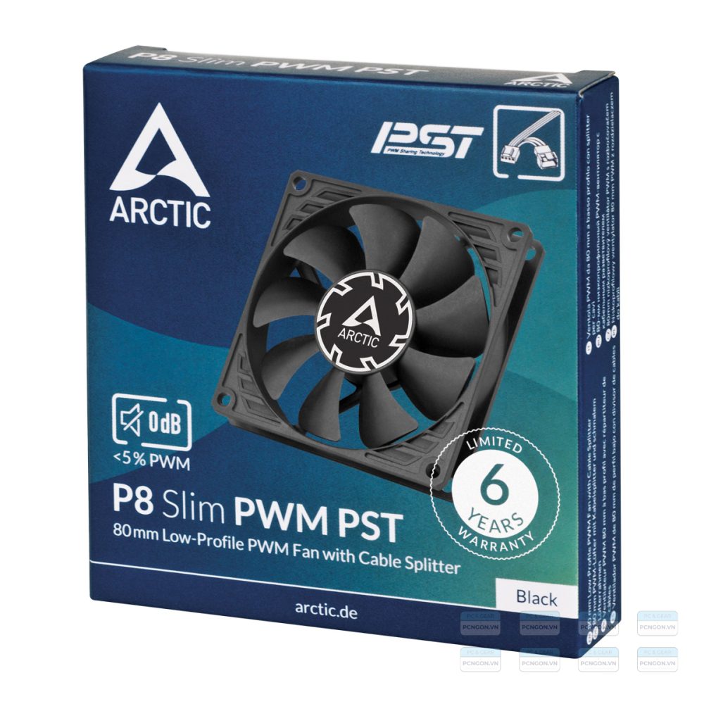 Quạt Tản Nhiệt Arctic P8 Slim Pwm Pst 8015 6