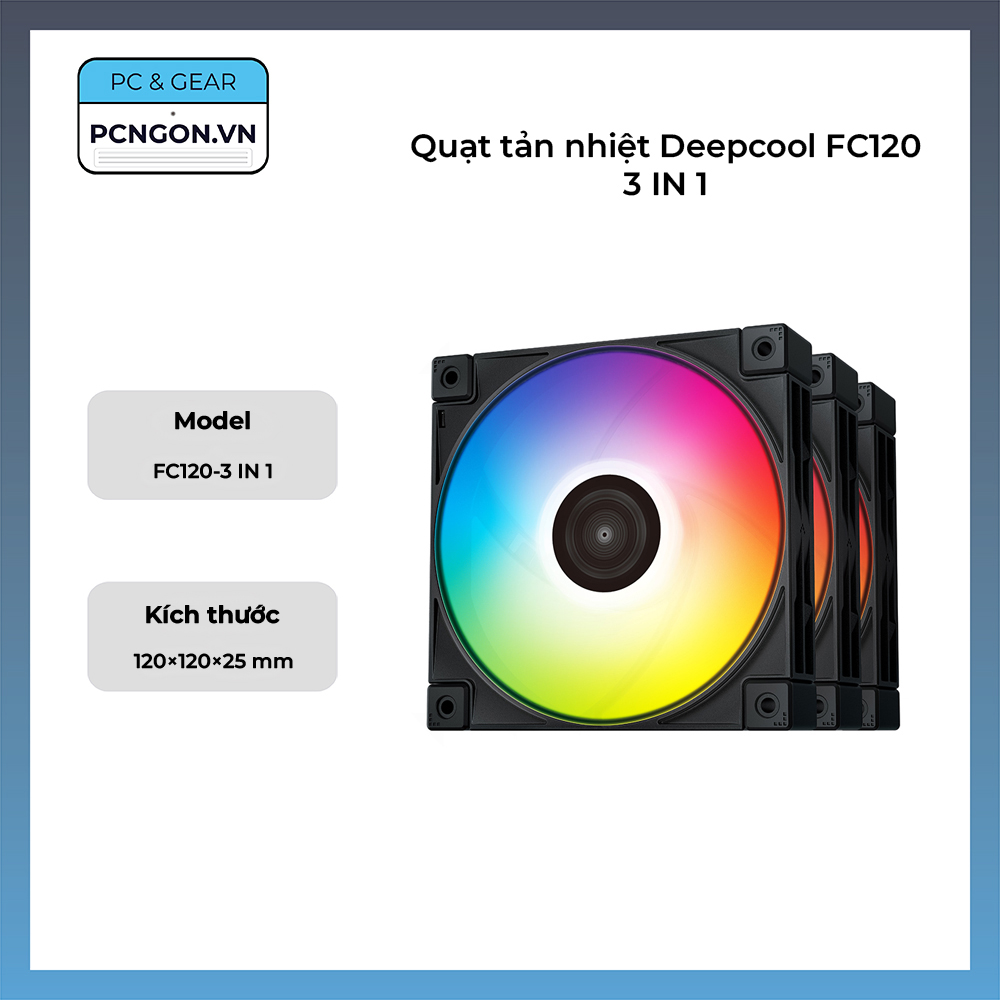 Quạt Tản Nhiệt Deepcool Fc120 3 In 1