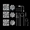 Quạt Tản Nhiệt Gamdias Aeolus P2-1203 White 9