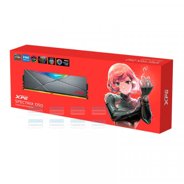 Ram Pc Ddr4 Adata Xpg Spectrix D50 Rgb 16gb Ddr4 3600mhz 3