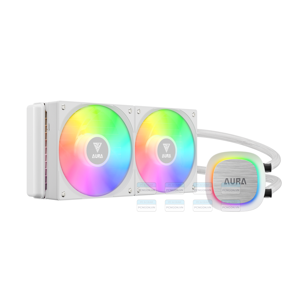 Tản Nhiệt Nước Aio Gamdias Aura Gl240 V2 Argb White 1