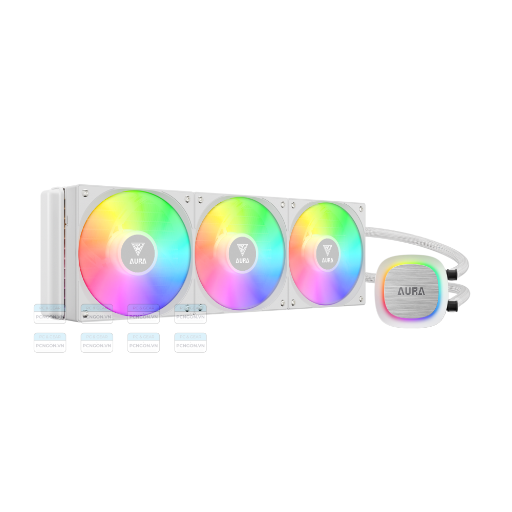 Tản Nhiệt Nước Aio Gamdias Aura Gl360 V2 Argb White 1