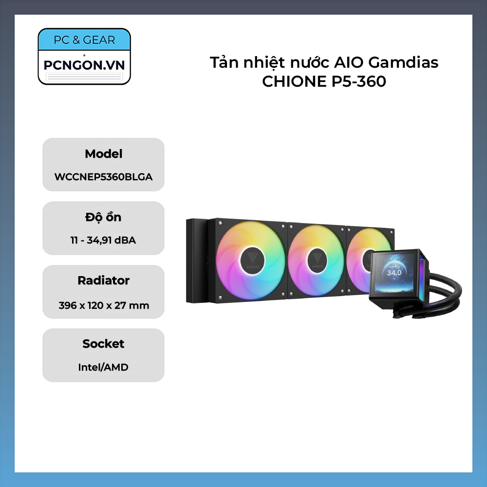 Tản Nhiệt Nước Aio Gamdias Chione P5-360