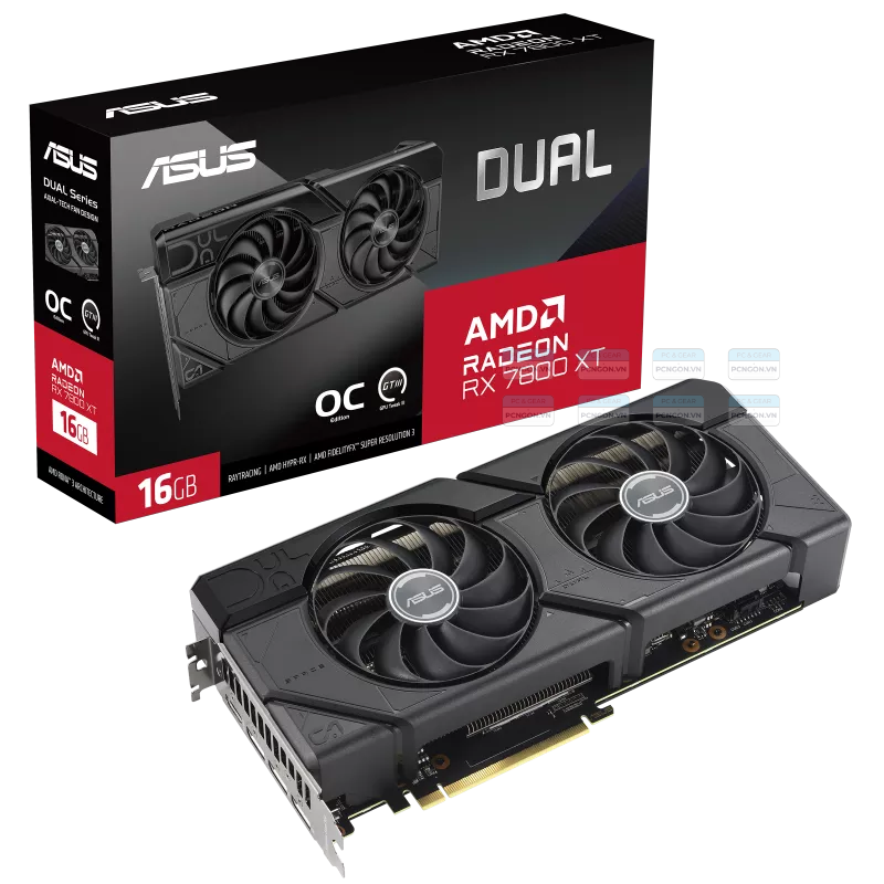 Card Màn Hình Asus Dual Radeon Rx 7800 Xt Oc Edition 16gb Gddr6 7