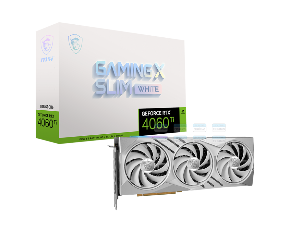 Card Màn Hình Msi Rtx 4060 Ti Gaming X Slim White 8g 1