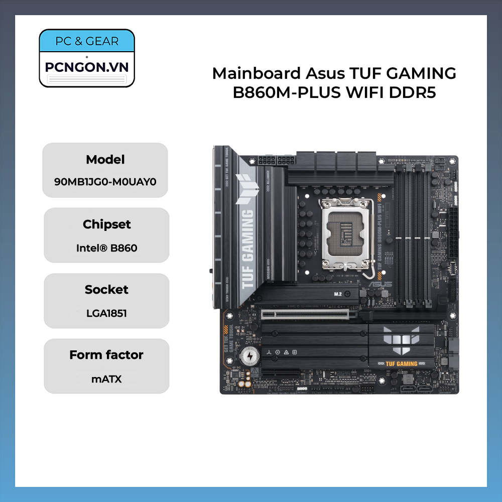 Mainboard Asus Tuf Gaming B860m-plus Wifi Ddr5