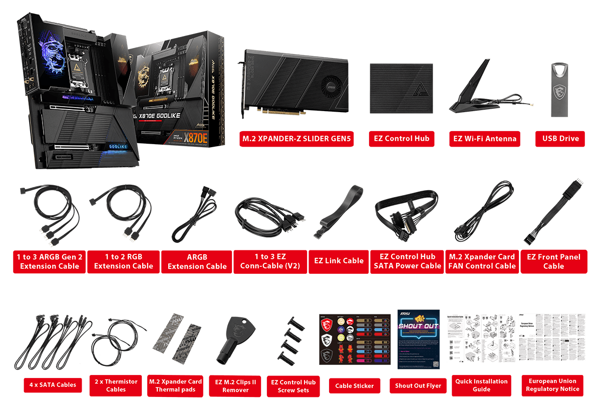 Mainboard Msi Meg X870e Godlike Ddr5 6