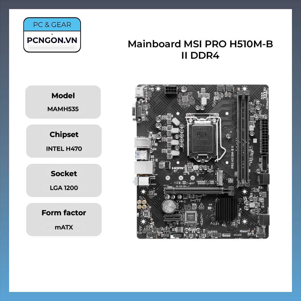 Mainboard Msi Pro H510m-b Ii Ddr4