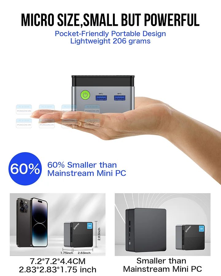 Máy Tính Mini Pc Gmktec G5 Intel N97 4