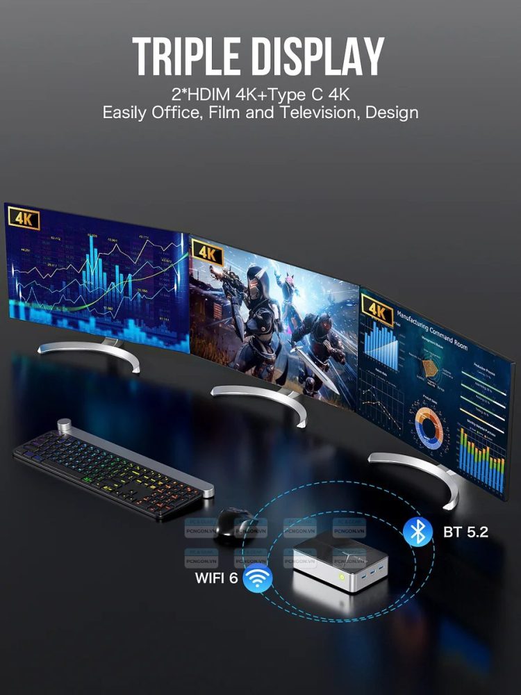 Máy Tính Mini Pc Gmktec G9 Nas Intel N150 9